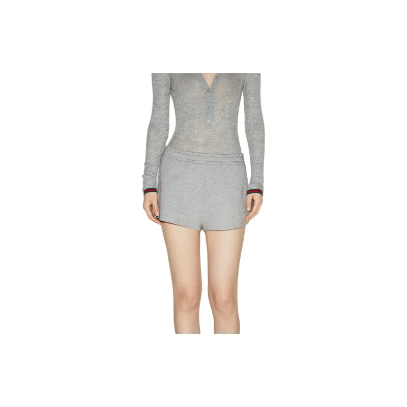 GUCCI FW24 Casual Shorts Women's Gray-2