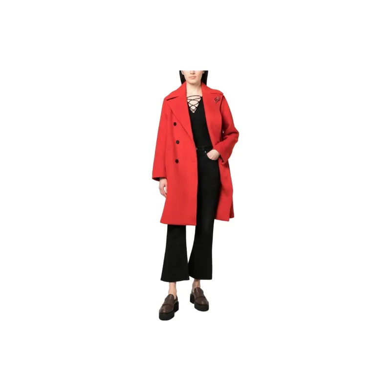 Karl Lagerfeld Double breasted Mid length Coat-1