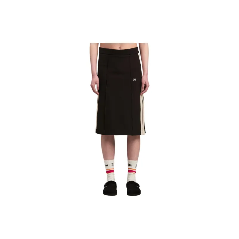 PALM ANGELS Monogram Midi Skirt-1