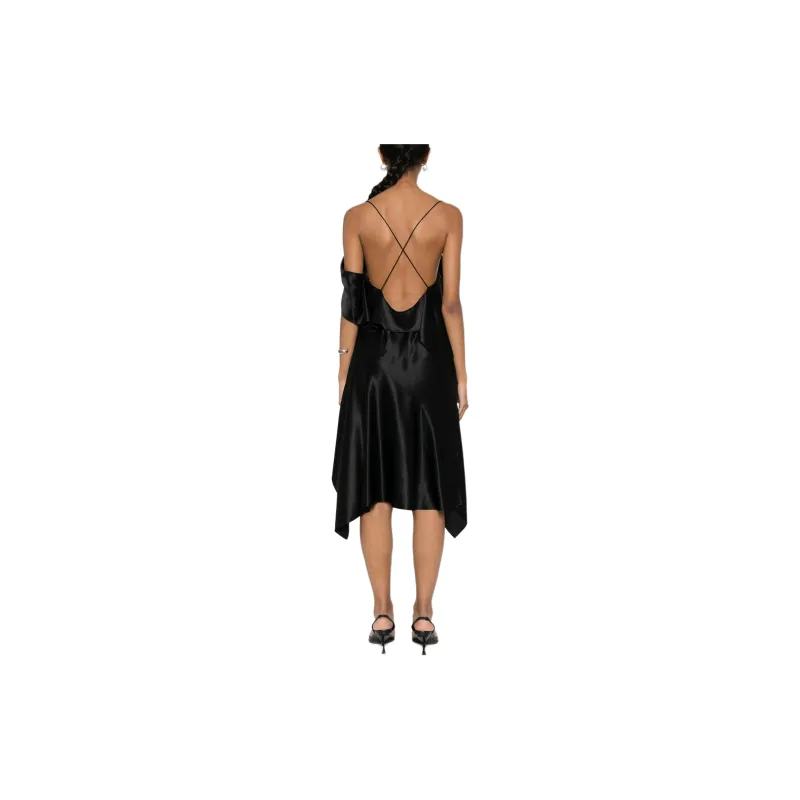 Givenchy One shoulder Silk Dress-2