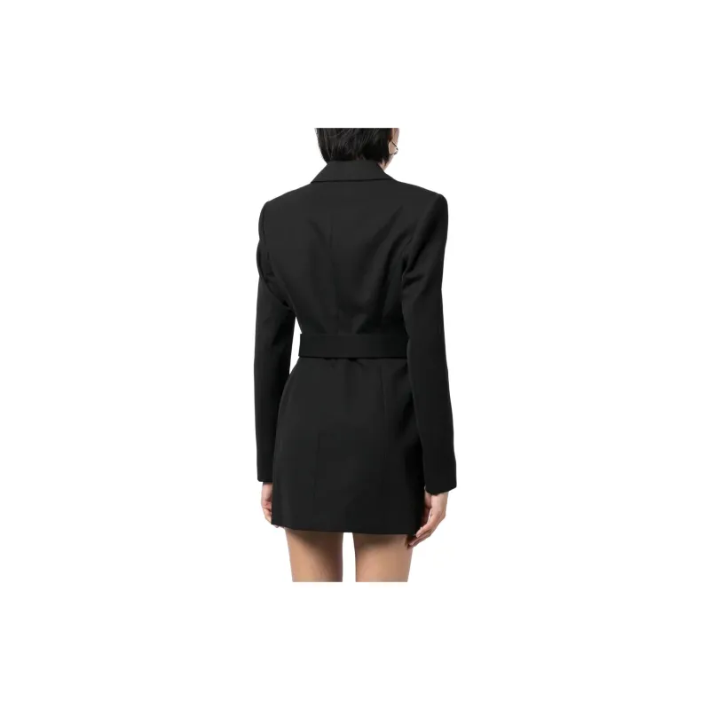 Alexander Wang Logo embroidered Belted Blazer Dress-2