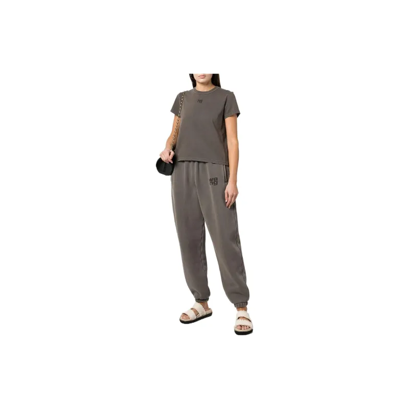 Alexander Wang Knitted Sweatpants Women's Brown-1