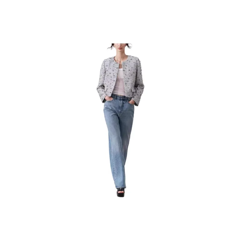 ZARA Jackets & Coats Women's Silver-2