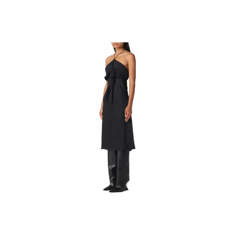 KIKO KOSTADINOV Cheetah-print Halterneck Midi Dress-1