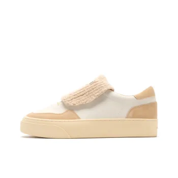 FOOT INDUSTRY Foot Industry Wear Resistant Low Top Skateboard Shoes Unisex Cream White Beige