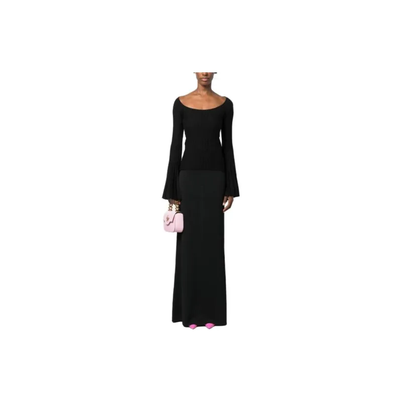 Blumarine Pleated Flared Sleeve Top-2