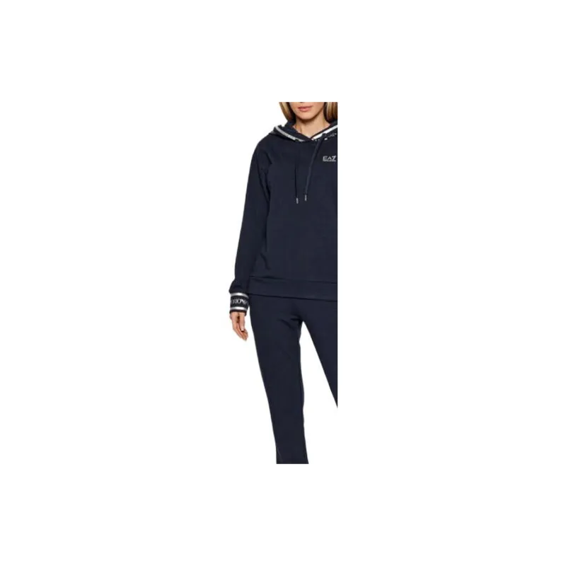 EMPORIO ARMANI EA7 SS22 Sweatshirt Set Women's Marine Blue-1