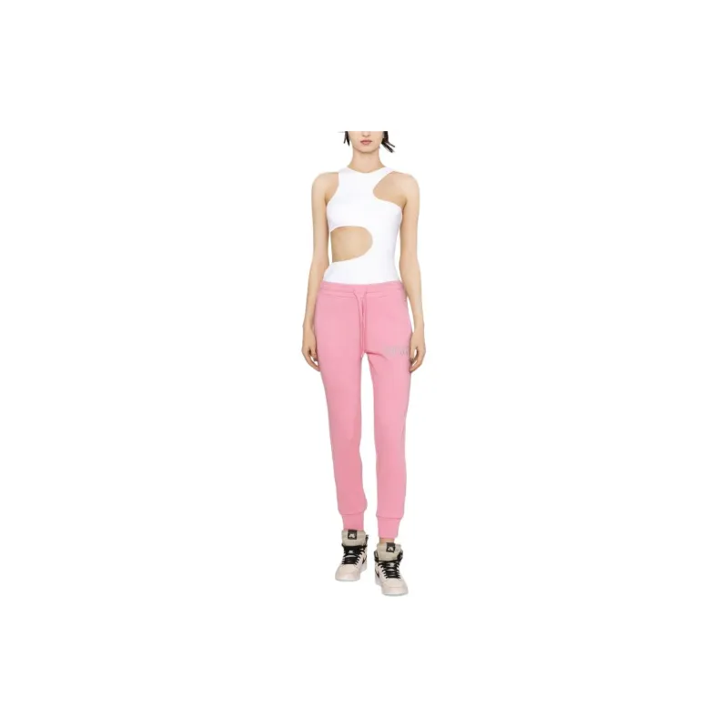 VERSACE JEANS COUTURE SS23 Knitted Sports Pants Women's Pink-1