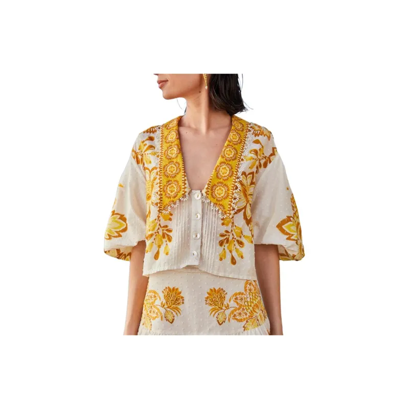 FARM RIO SS24 Shirt Women's Ecru-2