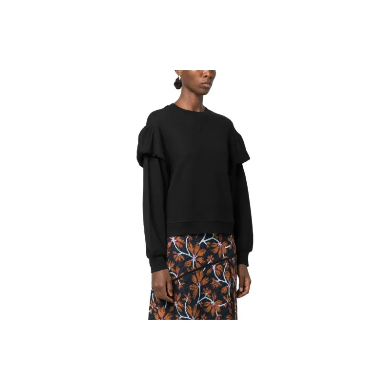 Ulla Johnson Puffed-sleeves Crewneck Sweatshirt-2