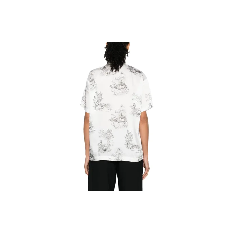 COPERNI Toile De Jouy print Satin Shirt-3