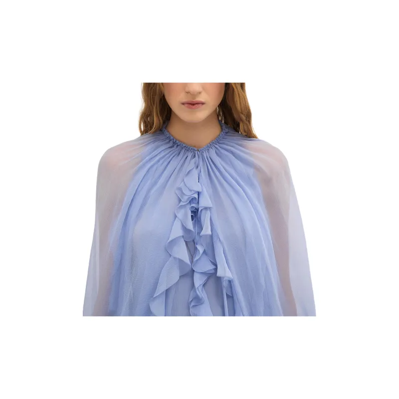 Chloé Muslin Cape Maxi Dress-4