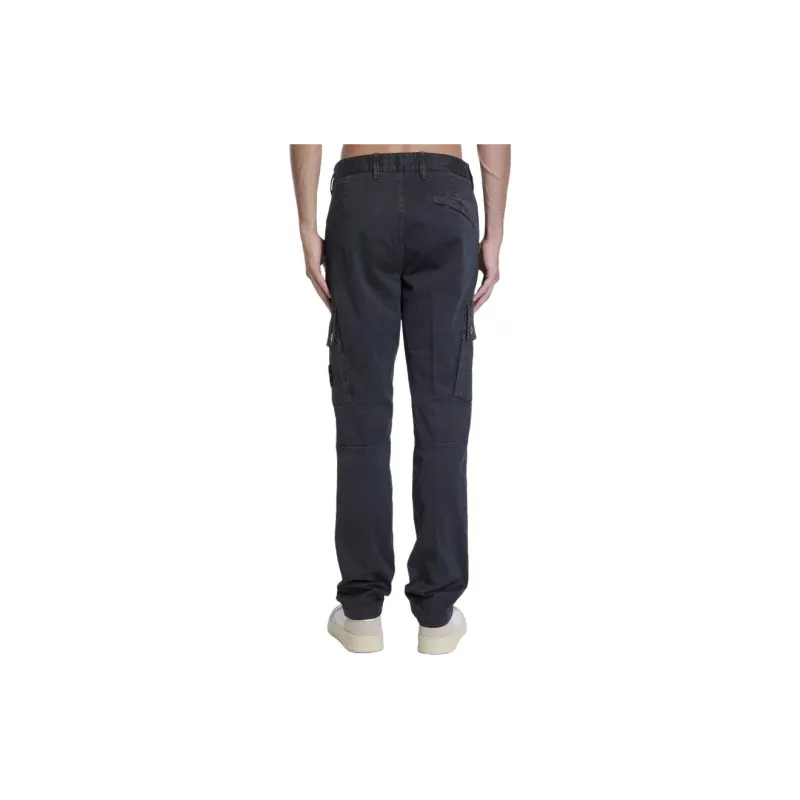 STONE ISLAND Logo Patch Cargo Pants-3