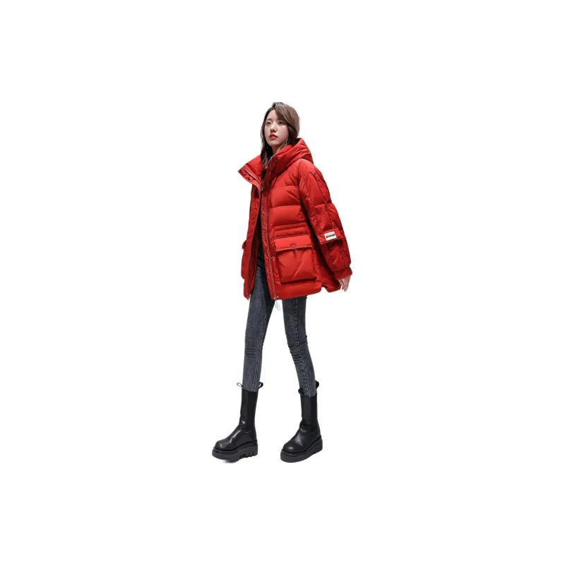 YAYA Down Jacket Women's Citrus Orange-1