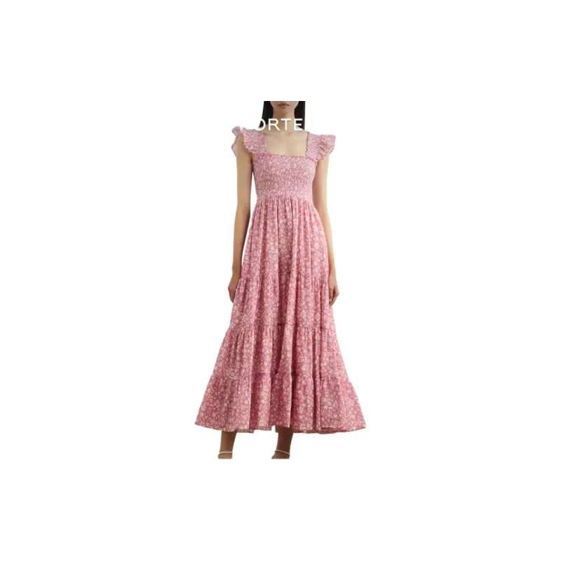 Rixo SS24 Sleeveless Dress Women's Pink-1