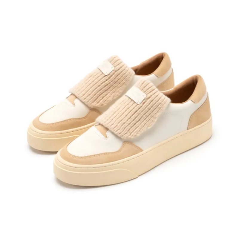 FOOT INDUSTRY Foot Industry Wear Resistant Low Top Skateboard Shoes Unisex Cream White Beige-2