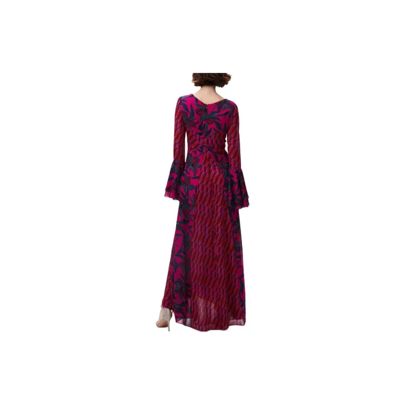 DVF Diane Von Furstenberg Long-Sleeved Dresses Women's Red-3