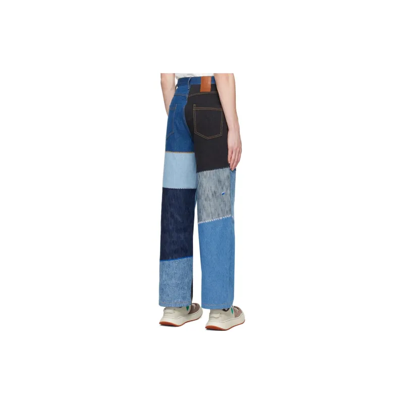 ADER ERROR ADER ERROR Through Editism Series Jeans Women's Blue-4