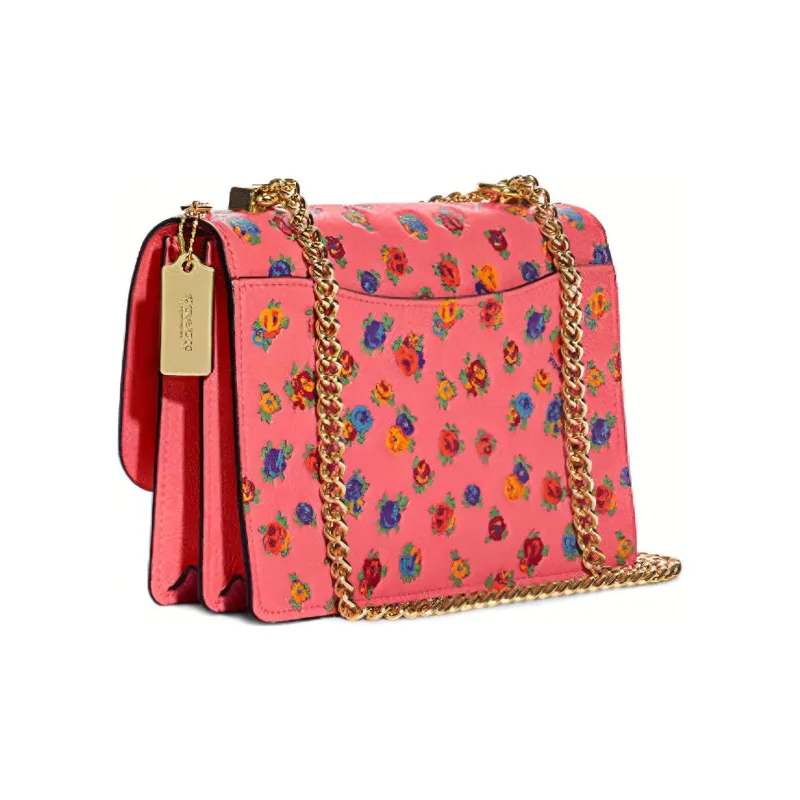 COACH Klare Cow Leather Trunk Bag Shoulder Bag Crossbody Bag Regular Women's Pink-1