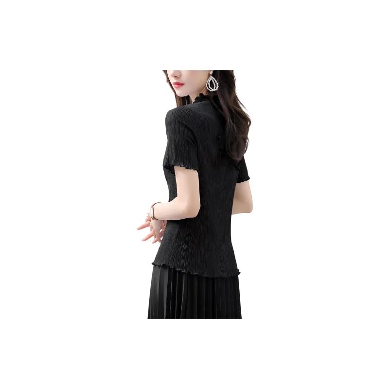 Mo Han Yi Mei T Shirt Women's Black-1