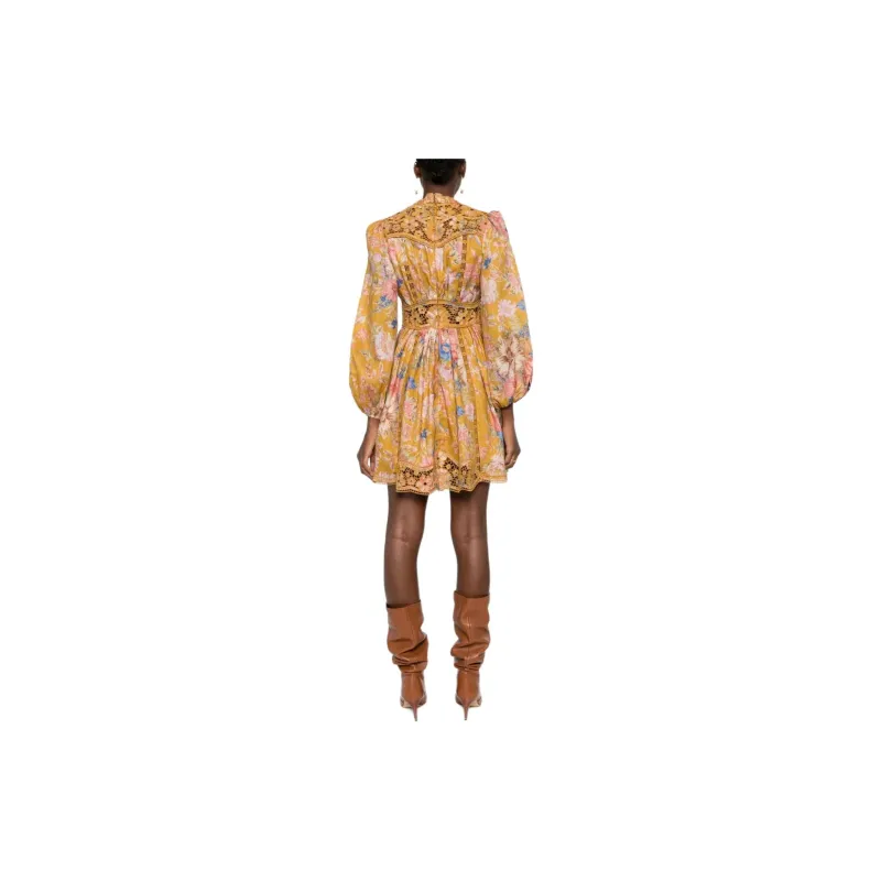 Zimmermann August Plunge Mini Dress-2