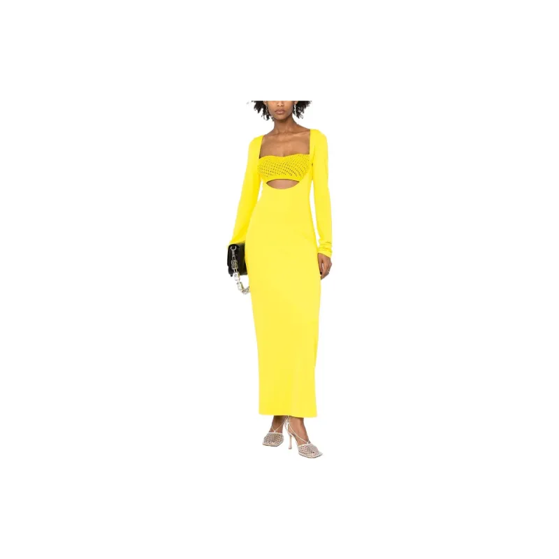 1017 ALYX 9SM Long-Sleeved Dresses Women's Yellow-1