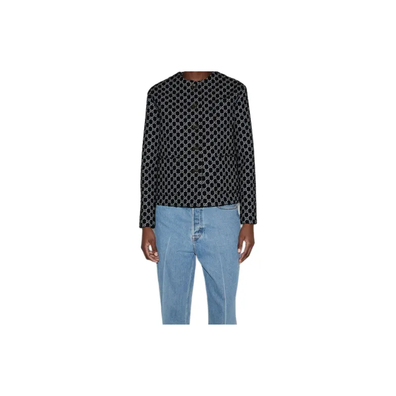 GUCCI SS24 Jackets & Coats Women's Black White-4
