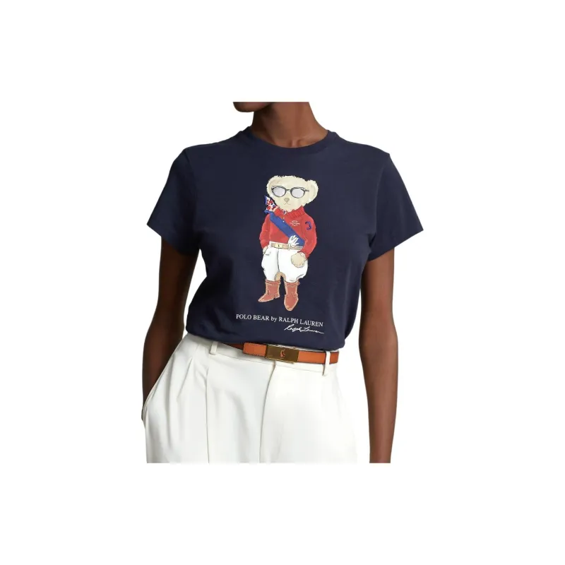 Polo Ralph Lauren T Shirt Women's Hunter Navy Blue-4