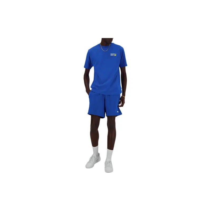 New Balance Athletics Premium T Shirt Men's Blue Oasis-3