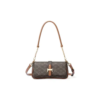 TUCANO PVC Shoulder Bag, Crossbody Bag Trumpets Women's Coffee