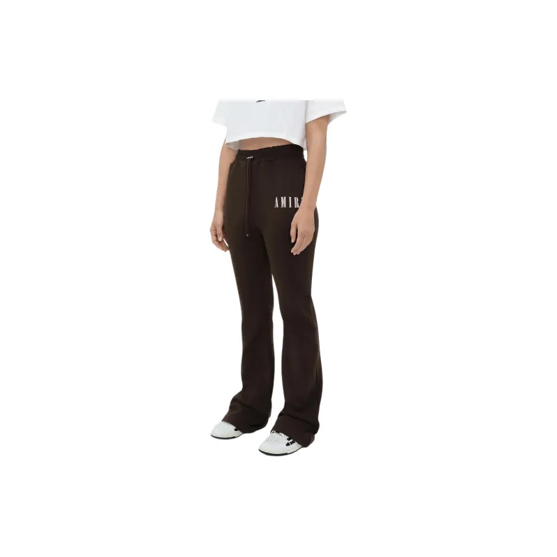 AMIRI Core Logo Flare Sweatpant Casual Pants Women's Brown-3