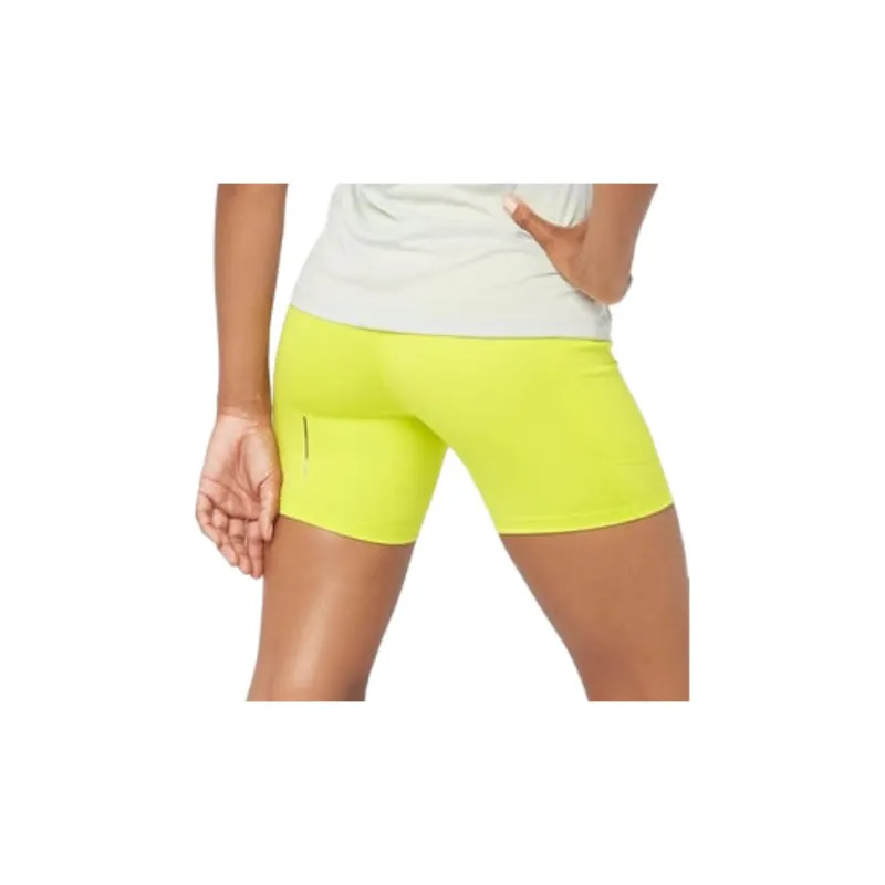 SALOMON CROSS RUN Sports Shorts Women's Sulfur Spring-5