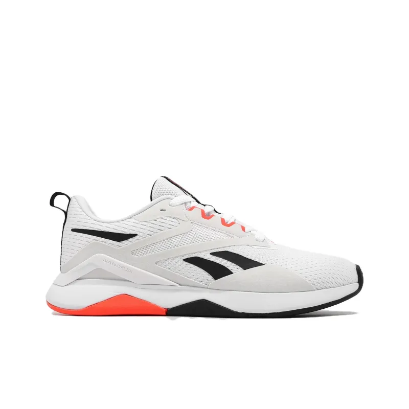 Reebok Women's Nanoflex Tr 2 'White Black Orange Flare' Women's-1