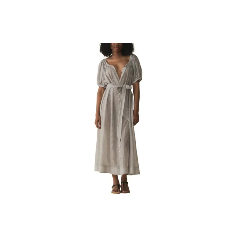 DOEN JUNO DRESS Short-Sleeved Dresses Women's Gray-2