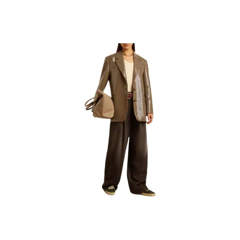 Golden Goose Single Breasted Squinned Jacket-3