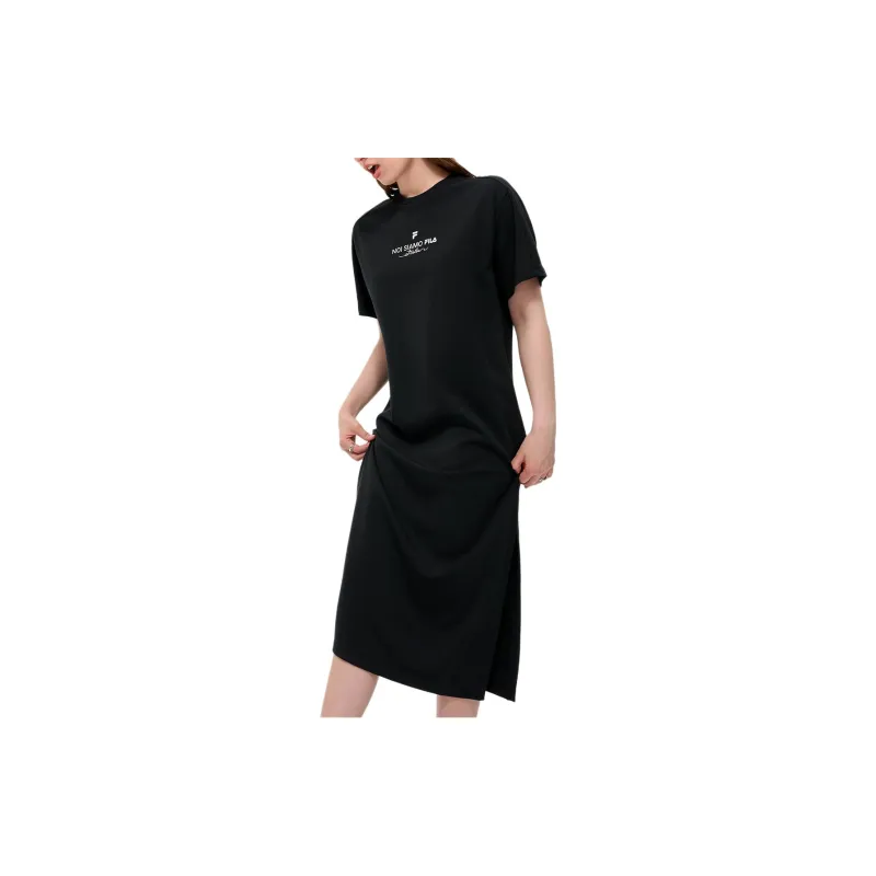 FILA FUSION FOB Short Sleeved Dresses Women's Black-4