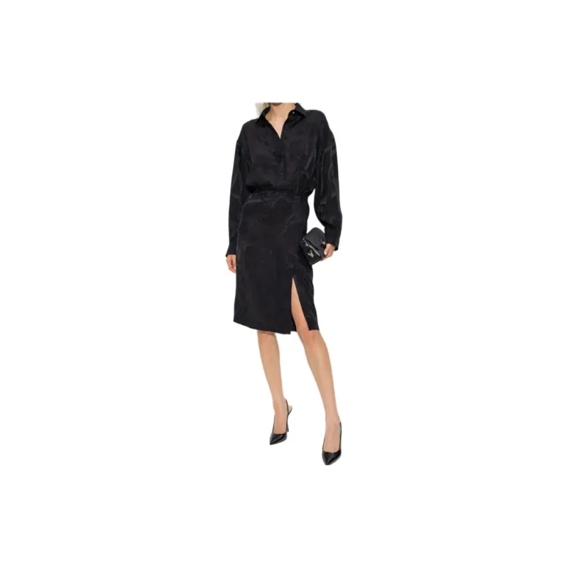 GUCCI SS24 Long-Sleeved Dresses Women's Black-1