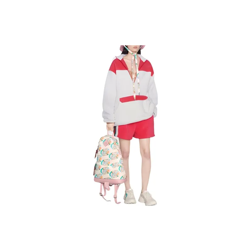 GUCCI X The North Face Sweatshirt Off White/Dark Pink-2