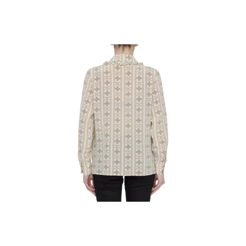 CELINE Shirts Women's Khaki-3