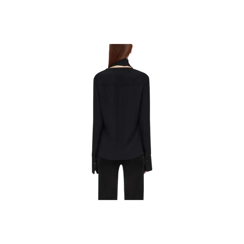 Ferragamo Gancini jacquard Silk Blouse-3