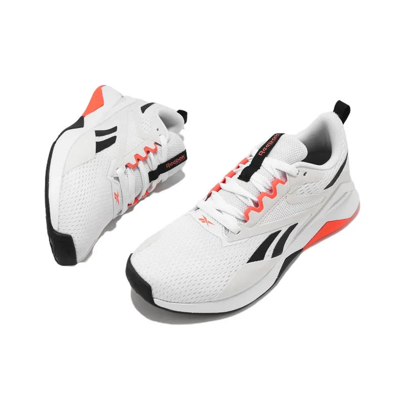 Reebok Women's Nanoflex Tr 2 'White Black Orange Flare' Women's-3