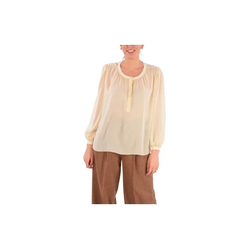 CELINE Shirts Women's Beige Yellow-1