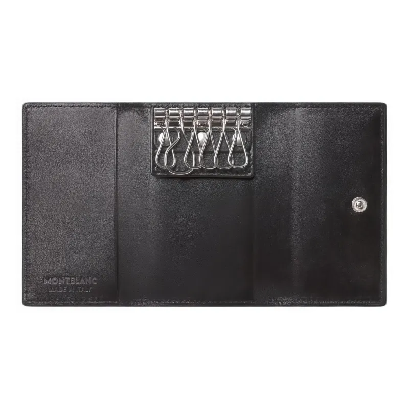 MONTBLANC Meisterstuck Grain Cow Leather Key Pouch Men's Black-2