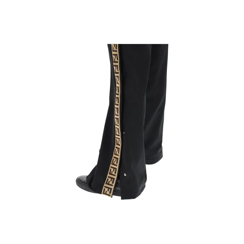 FENDI Knitted Sweatpants Women's Black-4