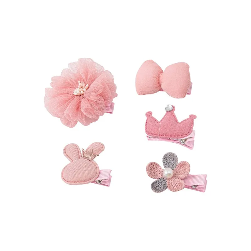 Yiru Fabric Combination Hair Clip Edge Clip Kids'-0