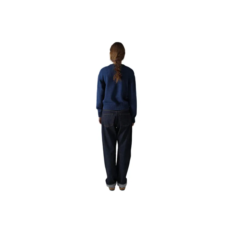 NOTHING WRITTEN Boyfriend Cotton Denim Jeans Women's Selvage/Edge Color-3