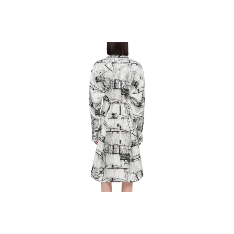 Ferragamo Graohic Printed Shirt Dress-2