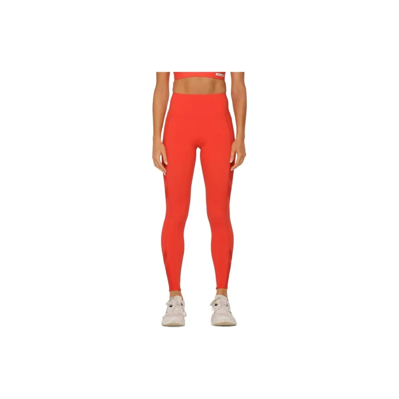 LORNA JANE Circuit Recycled Pocket Booty Ankle Biter Leggings Athletic Trousers Women's Red-2