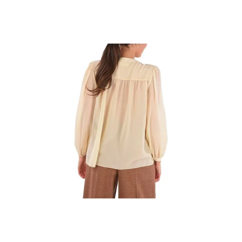 CELINE Shirts Women's Beige Yellow-2