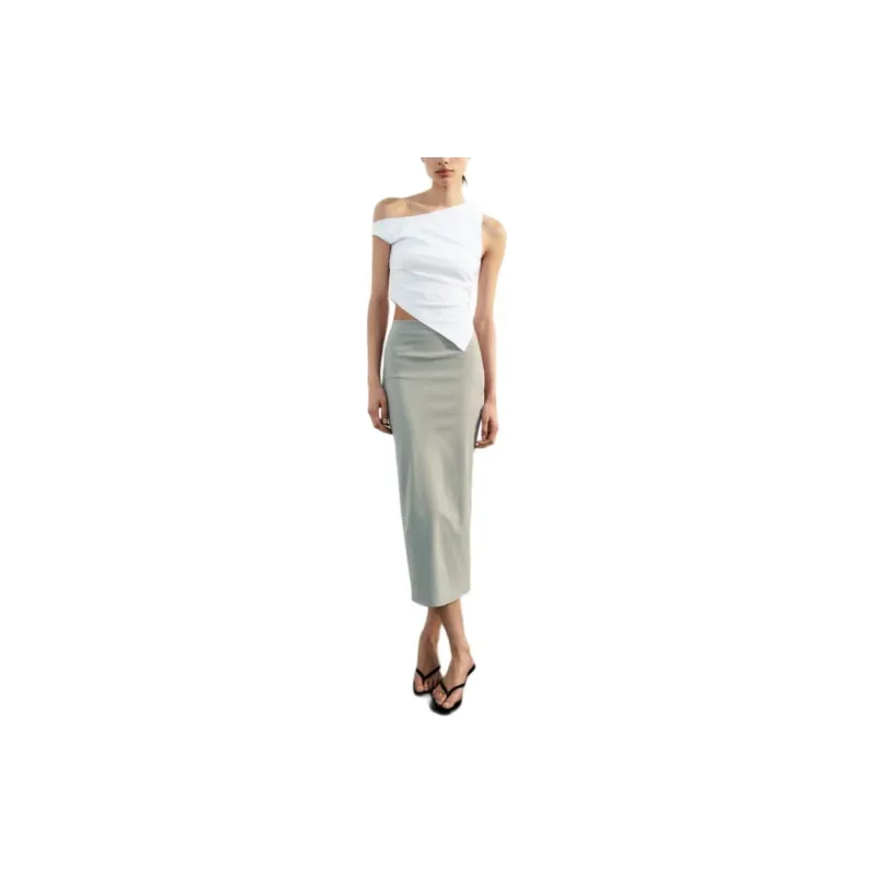 ZARA Tank Tops Women's White-2